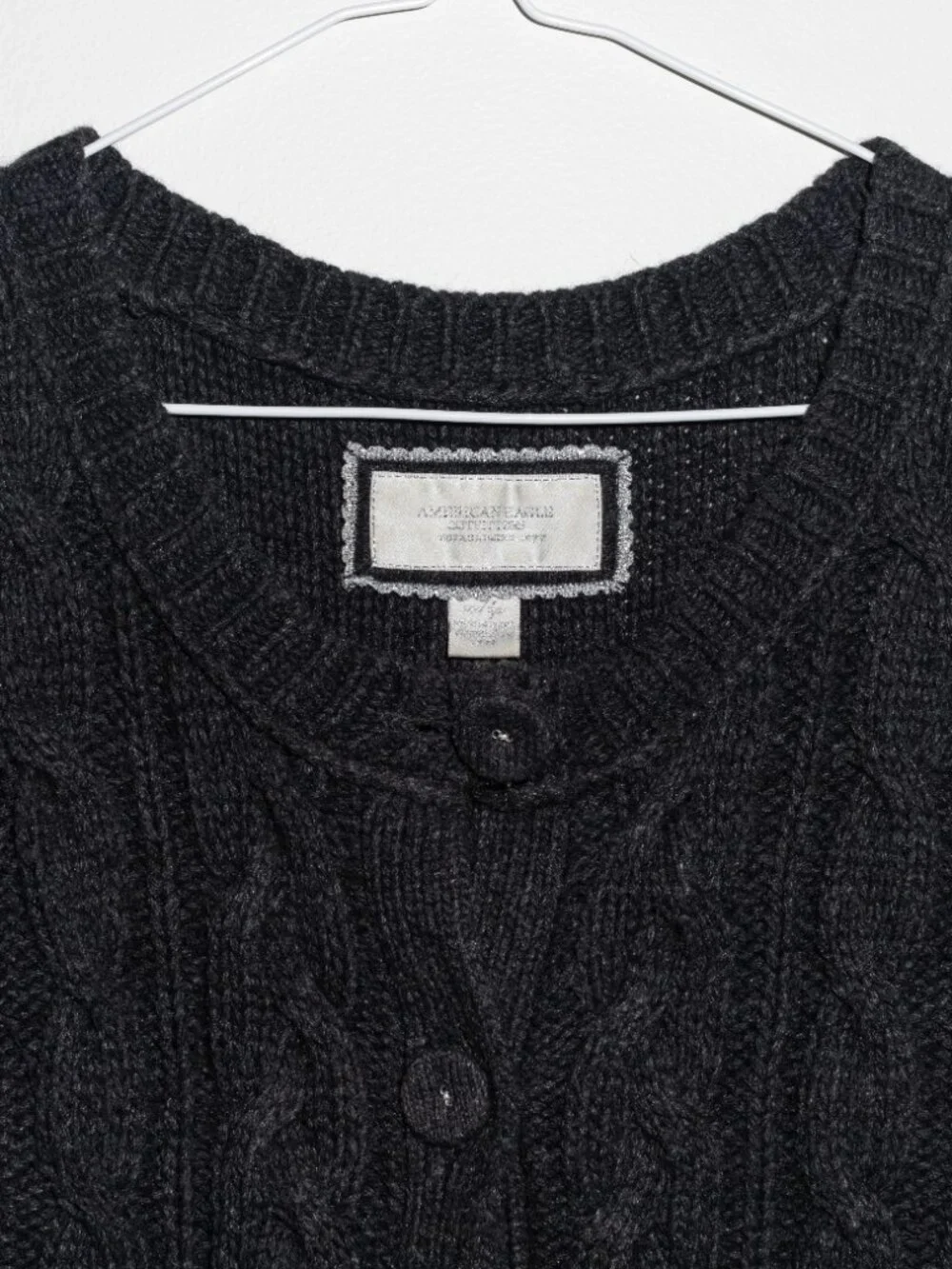 Vintage American Eagle Twilight Core Short Sleeve Cardigan Sweater Y2K BABYDOLL
